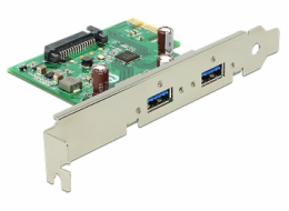 DeLOCK PCIe x1 karta pro 2x ext. USB 3.2 Gen 1, USB řadič