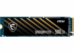 MSI SSD SPATIUM M390, 500GB, PCIe Gen3x4 NVMe M.2 (R:3300MB/s W:3000MB/s)