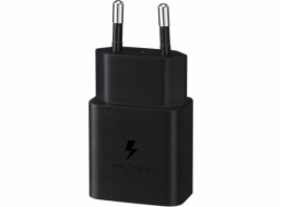 Samsung cestovní nabíječka EP-T1510XBE, PD, 15W, kabel USB-C, černá