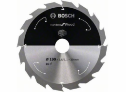 Bosch Powertools Akumulátorový kotouč do kotoučové pily PRO Wood, O 190 mm, 16 zubů (otvor 30 mm, pro akumulátorové kotoučové pily)