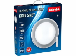 Activejet Plafon LED AJE-KRIS Grey + pilot stropní osvětlení Žárovky bez možnosti výměny 30 W G