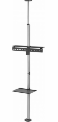 Telescopic TV holder  ceiling and floor with shelf Maclean MC-791N 37  -70   max. 30 kg