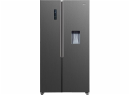 Free-standing fridge-freezer with water dispenser MPM-439-SBS-15/WD 439 l  Inox