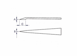 Knipex 92 09 02 ESD Plastová pinzeta ESD
