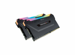 CORSAIR VENGEANCE RGB PRO BLACK 16GB, DDR4, DIMM, 3000MHZ, 2X8GB, XMP, CL15