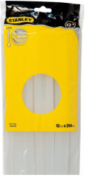 Lepicí tyčinky Stanley 12 mm x 250 mm transparentní 24 ks STHT1-70432
