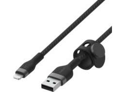 Belkin Flex Lightning/USB-A 1m mfi cert., cerný    CAA010bt1MBK