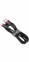 Baseus Cafule USB Lightning Cable 2,4A 0,5m (červeno-černý)