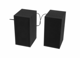 Tellur Basic 2.0 Speakers, 6W, USB/Jack, Wooden case, Volume control, Black
