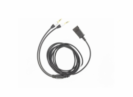 Tellur QD Adaptérový kabel na 2 x Jack 3,5 mm 2,2 m černý