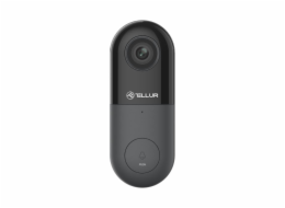 Tellur Video DoorBell WiFi, 1080P, PIR, Wired, Black