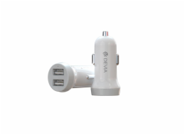 Devia Smart series car charger suit for Lightning (5V3.1A,2USB) white