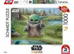 Puzzle prémiové kvality 1000 dílků THOMAS KINKADE Baby Yoda (Star Wars - The Mandalorian)