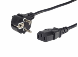 Kabel síťový PremiumCord 230V k počítači 0.5m 