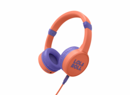 Energy Sistem Lol&Roll Pop Kids Headphones Orange, navržená speciálně pro děti, omezením hladiny zvuku, Music Share