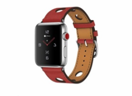 COTECi kožený řemínek pro Apple Watch 38 / 40mm červená
