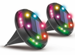Activejet Sada 2 RGB LED solárních lamp Activejet LARIX