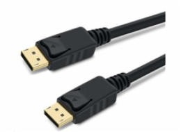 PREMIUMCORD DisplayPort 1.3/1.4 přípojný kabel M/M, zlacené konektory, 3m