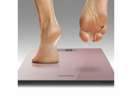 Salter 9037 RGGL3RCFXTE Glitter Glass Personal Bathroom Scale Rose Gold