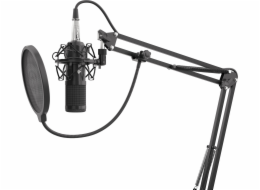 Streamovací mikrofon Genesis Radium 300,XLR, kardioidní polarizace, ohybné rameno, pop-filter