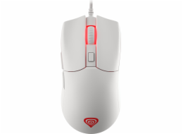 Genesis herní optická myš KRYPTON 750/RGB/8000 DPI/Herní/Optická/Drátová USB/Bílá