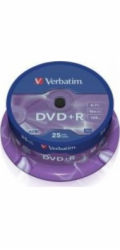 Verbatim DVD+R 4,7 GB 16x 25 kusů (43500)