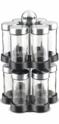Lamart LT7044 Sada kořenek na otočném stojanu STEEL, 12 ks