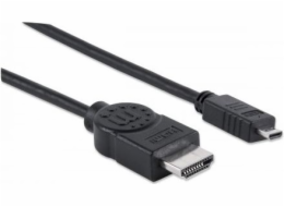 Kabel Manhattan HDMI Micro - HDMI 2m czarny (324427)