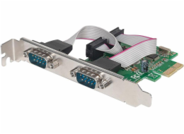 Manhattan PCIe x1 řadič – 2x DB9 sériový port (152082)