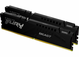 DDR5 Fury Beast Black 64 GB (2 * 32 GB) / 4800 CL38 paměti