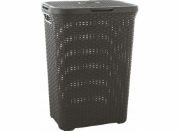 CURVER LAUNDRY BASKET  NATURAL STYLE  60L /DARK GREY