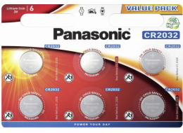 Panasonic CR2032 6ks CR2032L/6BP Knoflikové baterky