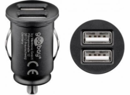 Goobay Nabíječka do auta Dual-USB (2xUSB) (černá)