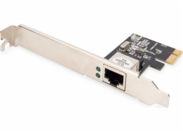 DIGITUS Gigabit Ethernet PCI Express síťová karta, nízkoprofilový držák, Realtek RTL8111H