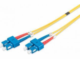 Digitus Fiber Optic Patch Cord, SC to SC OS2, Singlemode 09/125 µ, Duplex, Length 5m
