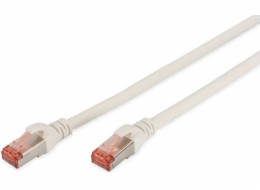 Digitus CAT 6 S-FTP patch cable, Cu, LSZH AWG 27/7, length 1 m, color white