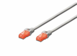 Digitus Ecoline Patch Cable, UTP, CAT 6e, AWG 26/7, šedý 10m, 1ks