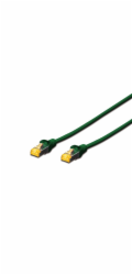 Digitus CAT 6A S-FTP patch cable, Cu, LSZH AWG 26/7, length 3 m, color green
