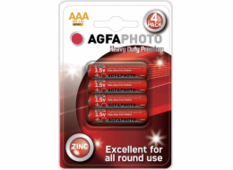 AgfaPhoto zinková baterie 1.5V, R03/AAA, 4ks 