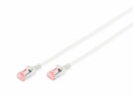 Digitus Tenký propojovací kabel U-FTP CAT 6 U-FTP, Cu, LSZH AWG 28/7, délka 10 m, barva šedá