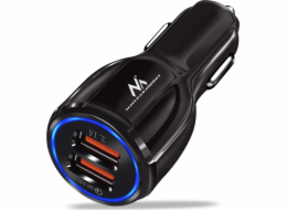 Nabíječka automobilu Q3 3.0 2xusb MCE478 B Black