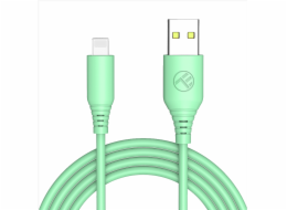 Tellur Silicone USB to Lightning cable 3A, 1m, green
