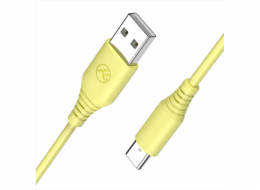 Tellur Silicone USB to Type-C cable 3A, 1m, yellow