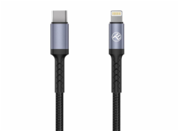 Datový kabel Tellur Type-C To Lightning, 2A PD18W 1m Nylon Black