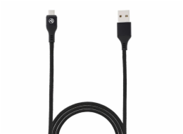 Tellur Data cable USB to Micro USB Magnetic, Nylon Braided 1m black
