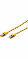 Digitus Patch Cable,S-FTP, CAT 6, AWG 27/7, LSOH, Měď, žlutý 5m