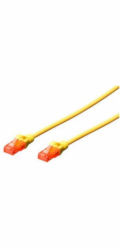 Digitus Ecoline Patch Cable, UTP, CAT 6e, AWG 26/7, žlutý 5m, 1ks