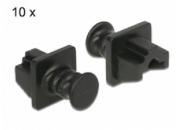 Delock - Krytka proti prachu - černá (balení 10)