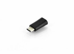 Digitus Adaptér USB typu C, typ C na mikro B M/F, 3A, 480 MB, verze 2.0, bl