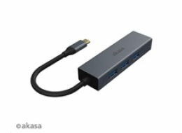 AKASA - USB Type-C 4-in-1 hub s Ethernetem